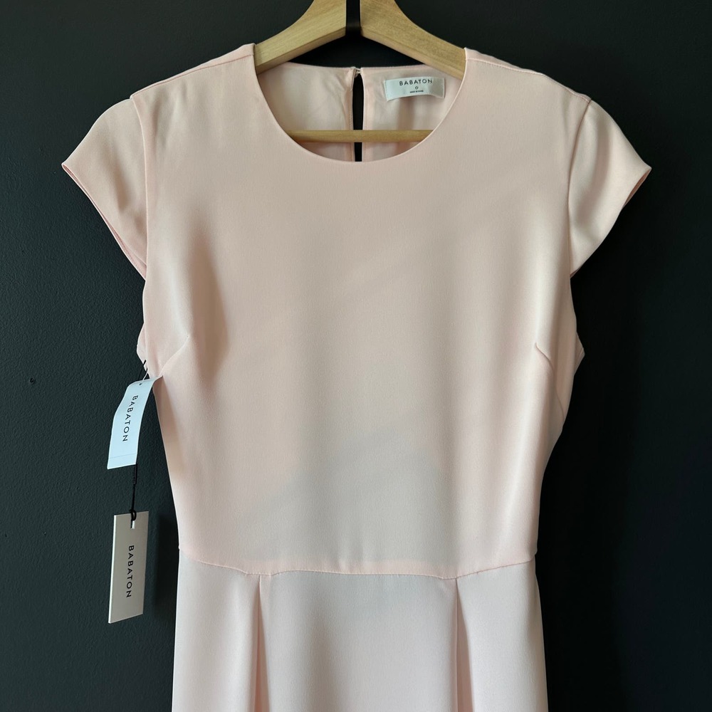 Aritzia Babaton Hamptons Dress Soft Blush Pink NEW Size 0 - Picture 5 of 13